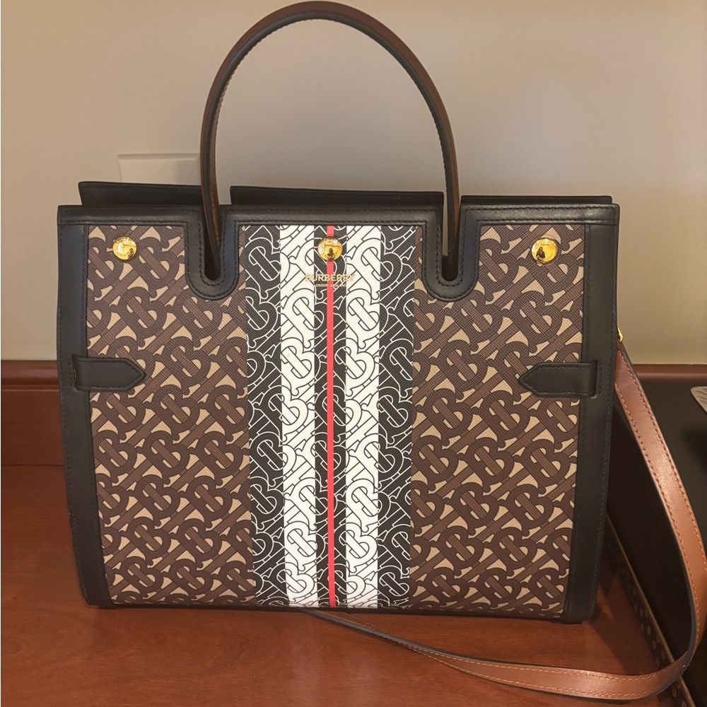 Burberry  Monogram Striped Title Bag - Picture 2 of 10